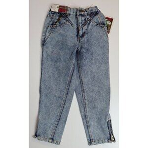VINTAGE GIRL'S ACID WASH JEANS - PIERRE BONEE - SIZE 6X - 80s 90s